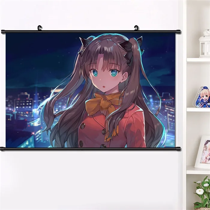U Японское аниме Fate/stay night tohsaka Rin сексуальный косплей стены прокрутки Фреска плакат настенный висящий плакат Otaku домашний декор сбор 40*60 см - Цвет: U