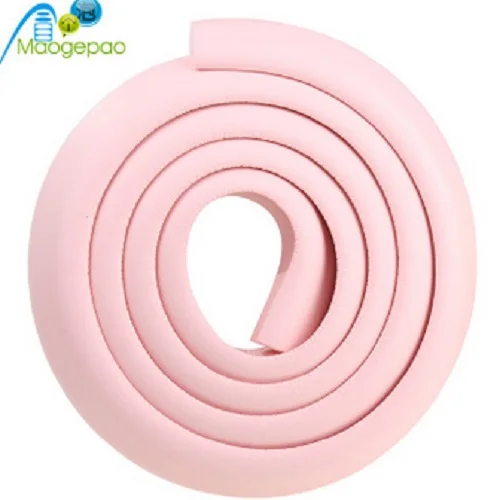 Pink 2 м защитные изделия для маленьких детей, стекло, край стола, защита на мебель, полоса, ужас, Краш бар, угол, пена, бампер, столкновения, горячая распродажа - Цвет: Pink