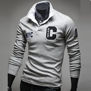 Новая мужская футболка с длинным рукавом New YORK slim|Мужские футболки| |