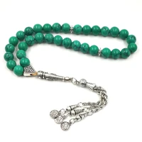 mans tasbih green stone prayer beads misbaha professional rosary mens bracelets