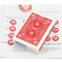 1 pcs marked deck magic tricks magia playing card close up street illusion gimmick props mentalism comedy