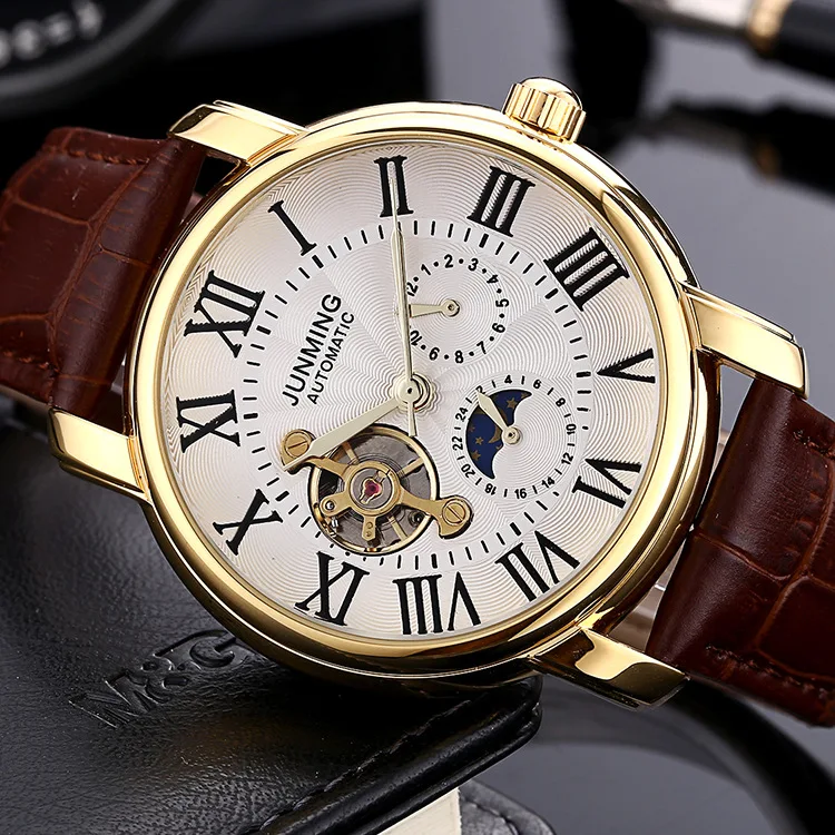 New Fashion Trend Five-needle Three-plate Men's Waterproof Watches Tourbillon Automatic Mechanical Men Watch Business Male | Наручные