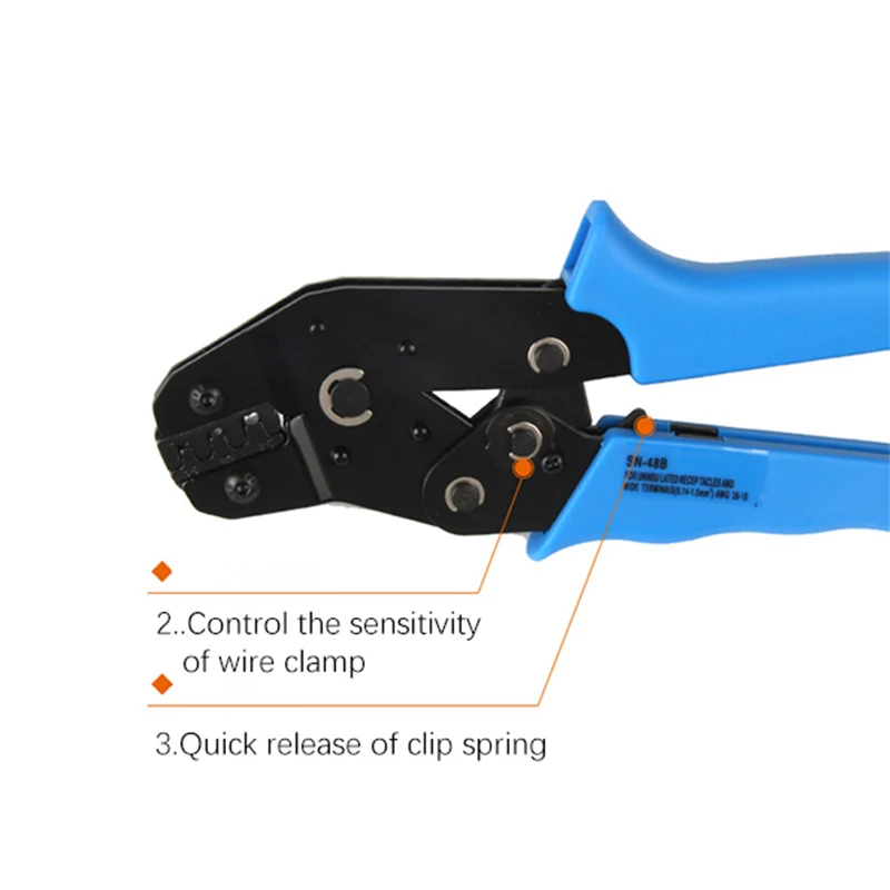 SN-48B 0.5-1.5mm2 Multifunctional Crimping Pliers Cable Wire Stripper Cutter Crimper Terminal Precision Crimp Hand Tools | Инструменты