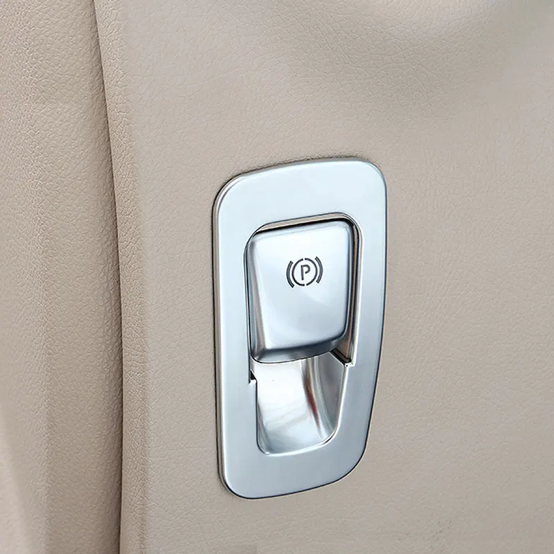 Матовая хромированная крышка ручного тормоза ABS для Mercedes Benz W213 E GLC Class C W205 2015 2017|for