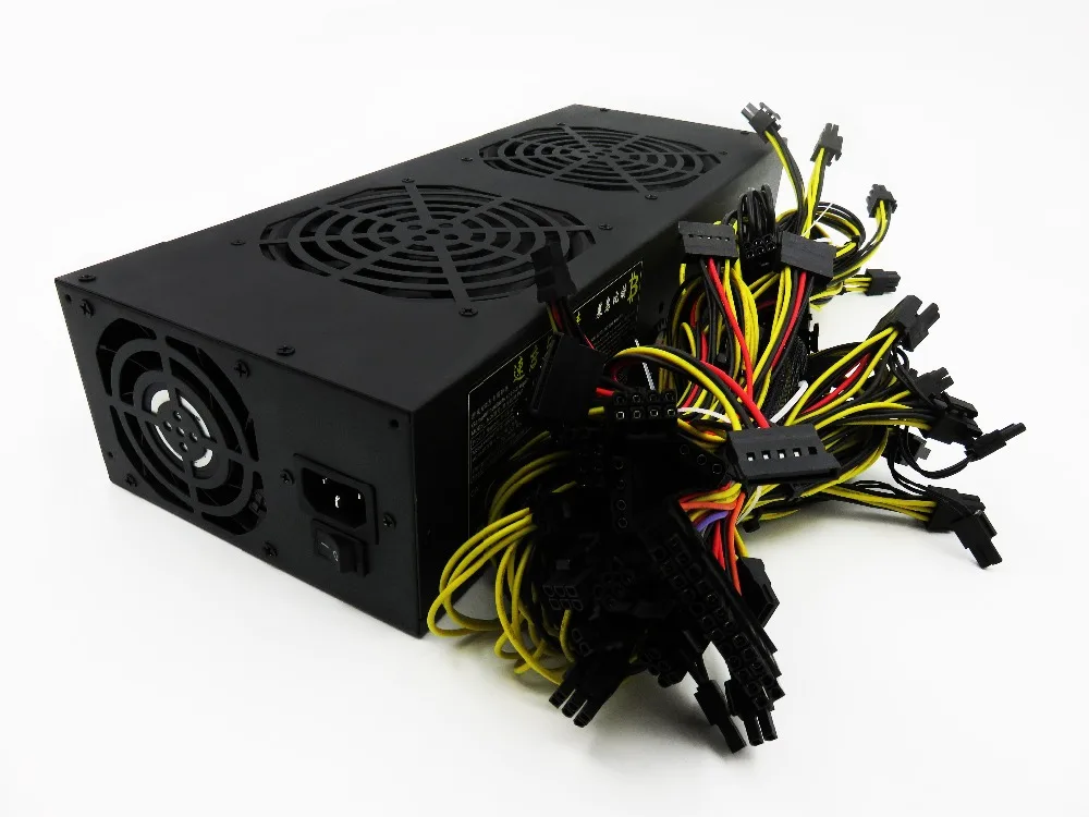 Universial 3600 Вт добыча PSU для Eth zec Rig Bitcoin Шахтер Antminer S7 S9 L3 + D3 platinum питание 8 GPU карты |
