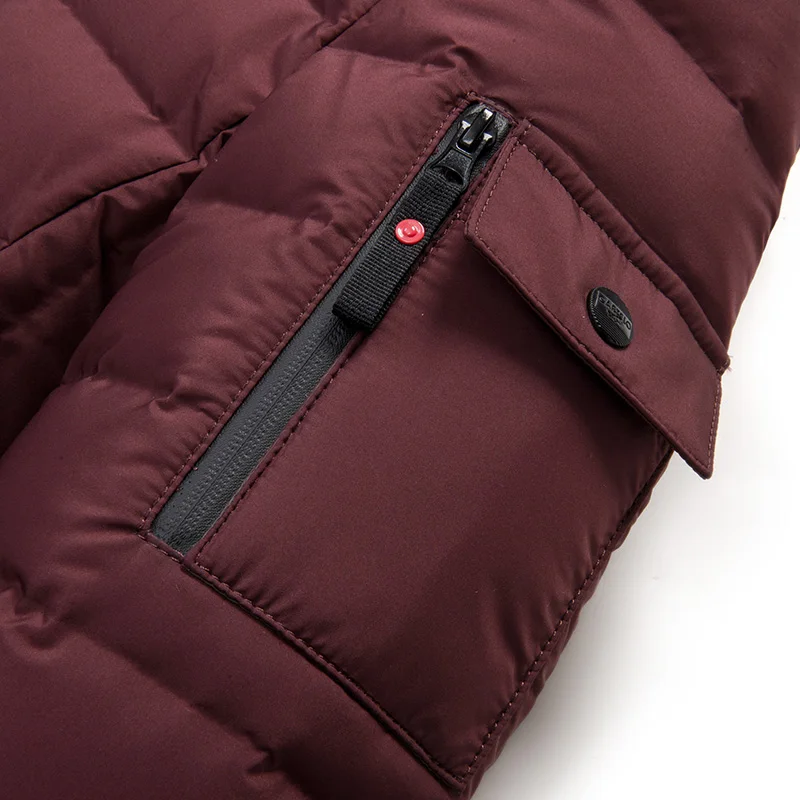 Мужская белая куртка на утином пуху тонкая легкая пуховая ультратонкая одежда с