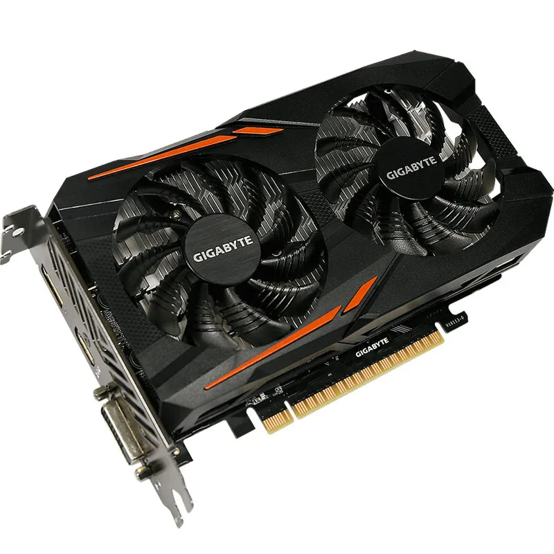 Gigabyte GTX 1050Ti OC 4G оригинальный Графика карты 128Bit GDDR5 видеокарта DVI HDMI DP для Nvidia GeForceGTX |