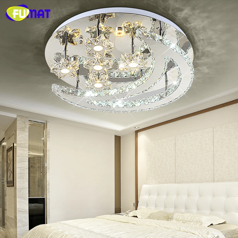 Светодиодный потолочный светильник FUMAT К9 в современном стиле с декором луна и