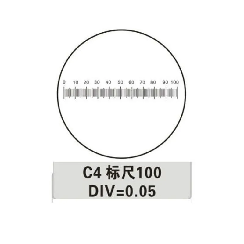 Калибровочный микрометр C4 калибровочный стеклянный слайдер DIV 0 05 мм окуляр для