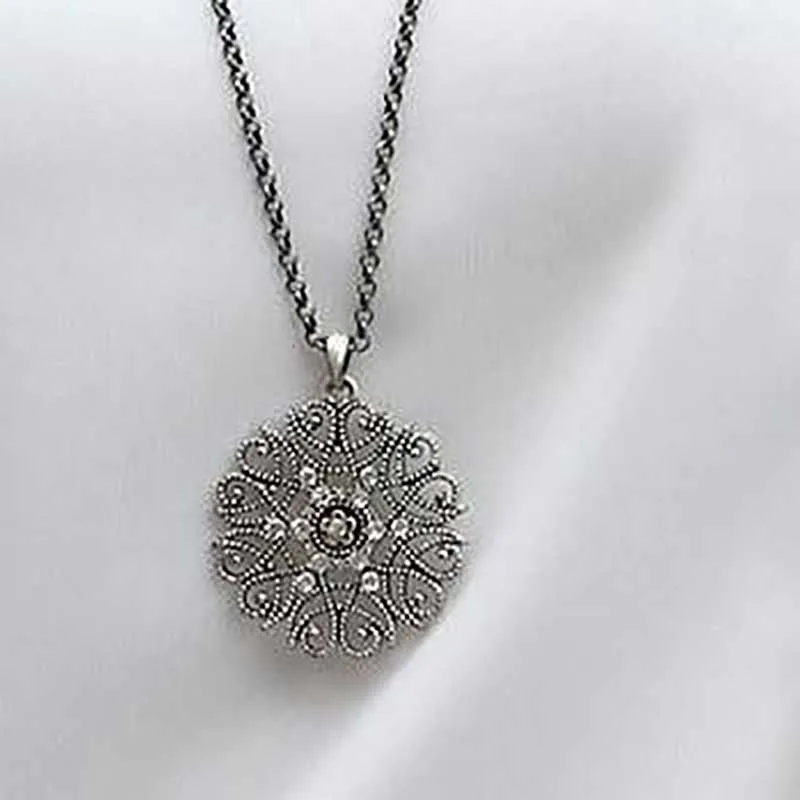 Surou ковбойские украшения ажурное ожерелье с узором Женская цепочка на свитер