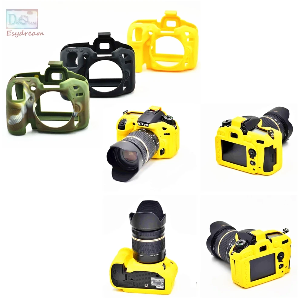Мягкий силиконовый резиновый защитный чехол для камеры Nikon D7200 D7100|camera case for nikon|case