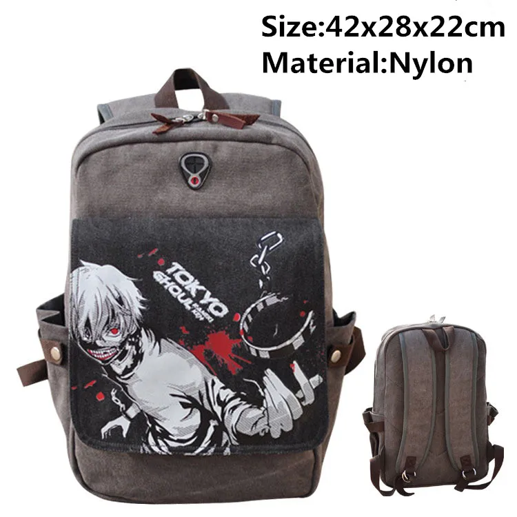 Токио упыри Kaneki Кен аниме холст рюкзак сумка для ноутбука Мешок Школы Модный