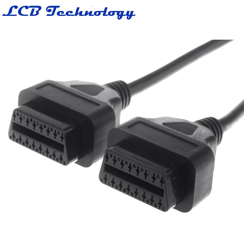 OBD 16 контактный одноточечный двухканальный бортовой кабель OBD2 удлинитель для