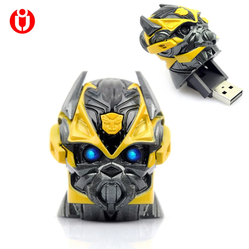 Новый светодиодный флэш-накопитель USB bumblebee 4 ГБ 8 16 32 64 USB-карта памяти