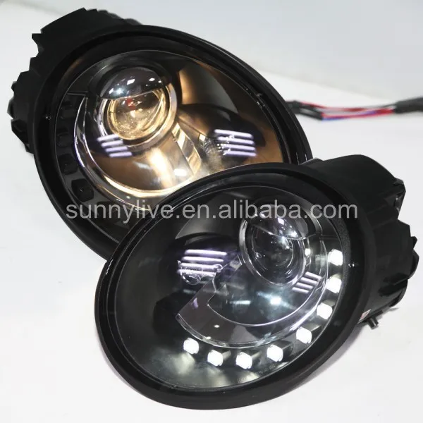 

For VW Beetle led headlight led headlamp 1998-2005 SN Black Housing