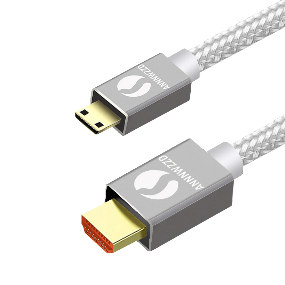 Мини-hdmi кабель мини-hdmi к HDMI кабель высокоскоростной адаптер 1080p 3D с позолоченным штекером для HD tv lcd tv цифровой камеры плоский 2 м