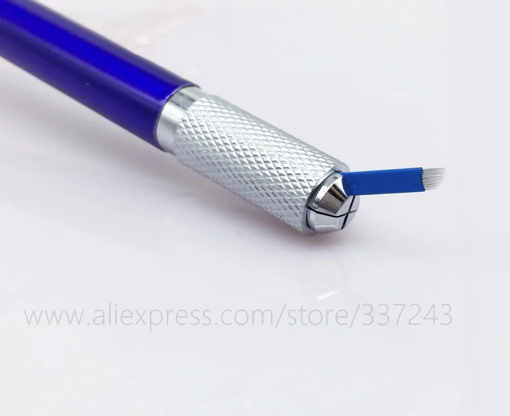 10 штук пакет 13 Pin микроблейдинг иглы тату для бровей карандаш Дерма ручка