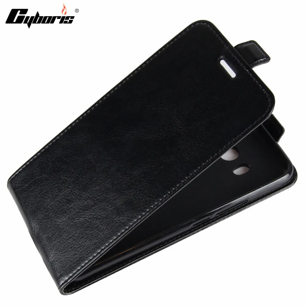 black Cyboris для Xiaomi mi 5x чехол Funda Роскошный чехол из искусственной кожи Вертикальный чехол для телефона флип чехол для Xiaomi mi A1 mi A1 Caso Coque - Цвет: black