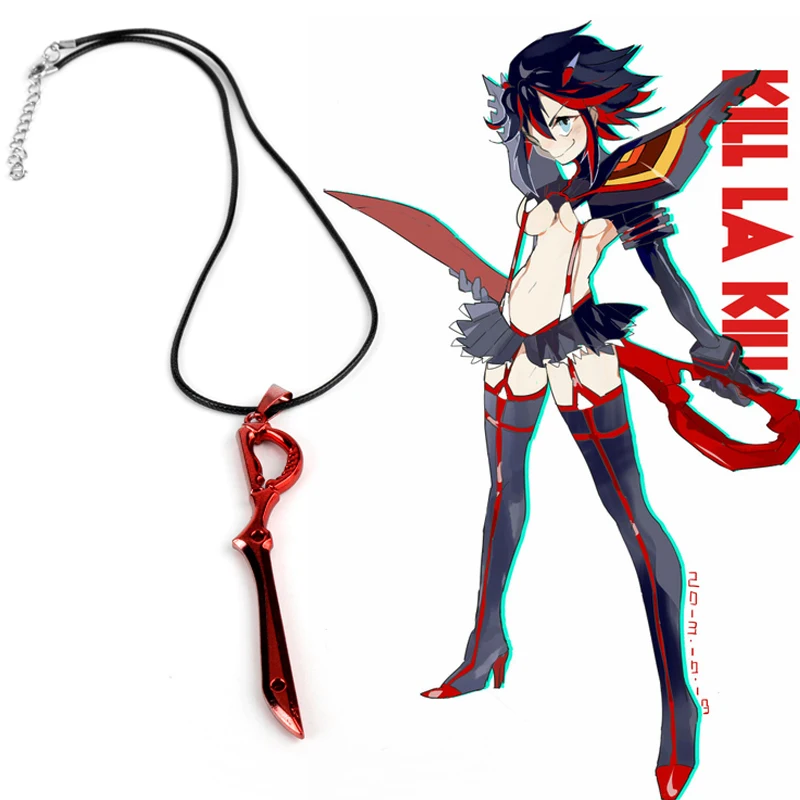Аниме косплей ювелирные изделия в стиле Kill La ожерелье оружие Модель лезвие
