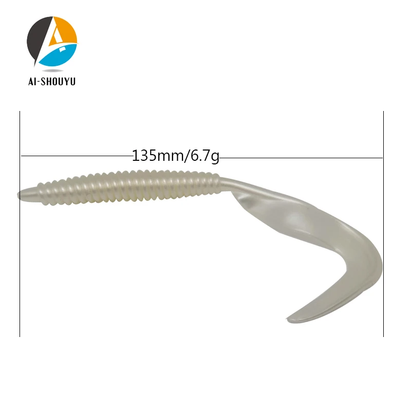 AI-SHOUYU 5 штук мягкие приманки для ловли рыбы качели воздействия Swimbait 135 мм/6 7 г 3
