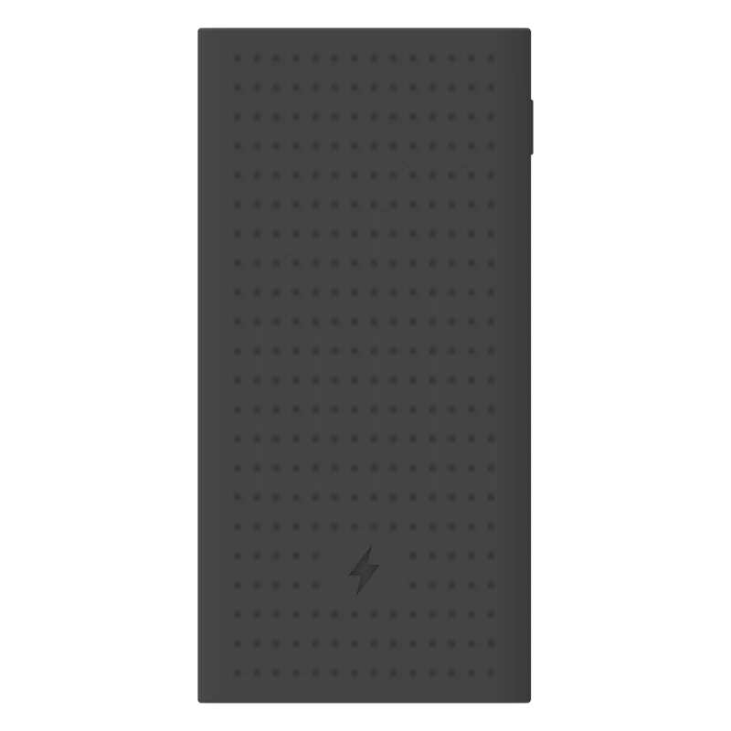 Мягкий силиконовый защитный чехол, защитный чехол для Xiaomi power Bank 2 2C 20000 мАч, аксессуары, беспроводной внешний аккумулятор - Цвет: Черный