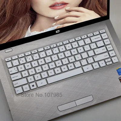 White Для hp Pavilion x360 14-ba078TX 14-ba063tx ba064tx Новинка года 14 дюймов сенсорный экран ноутбук клавиатура силиконовая клавиатура протектор кожного покрова - Цвет: White