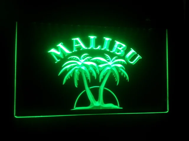 B21 Malibu ром Бар Паб Новый светодиодный неоновый светильник вывеска винтажная