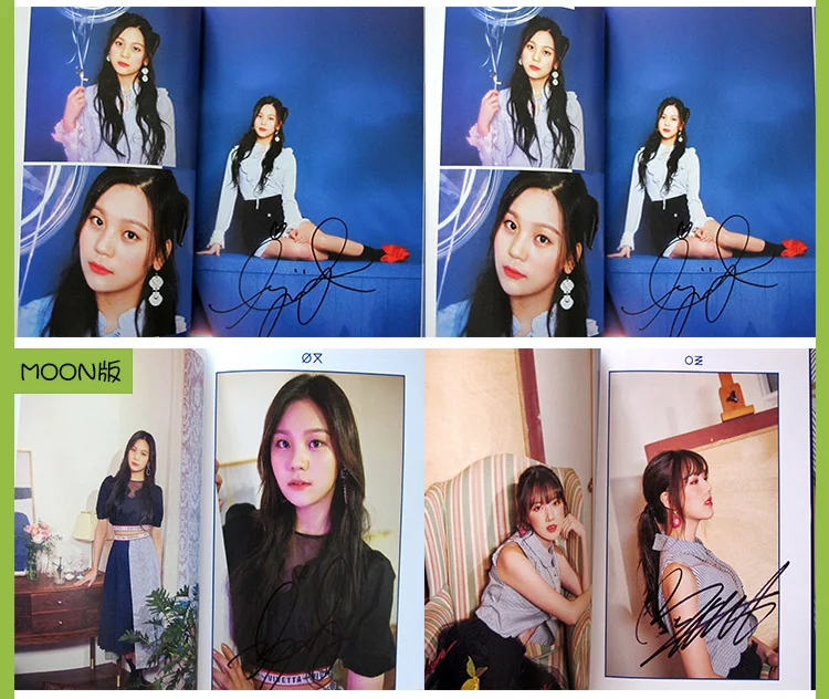 Подписанный GFRIEND с автографом мини альбом время для лунной ночи CD + фотоальбом k pop