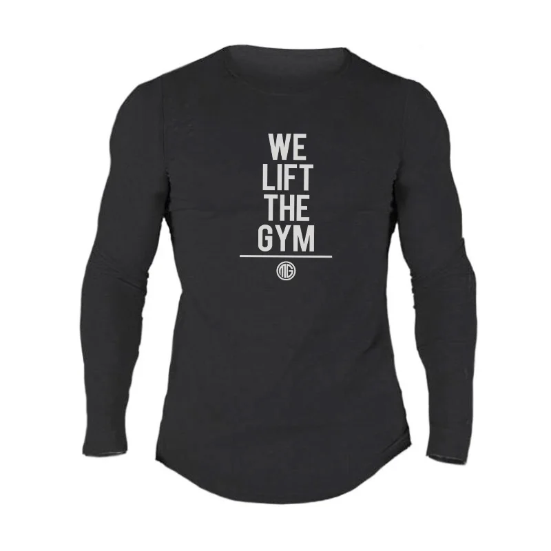 Muscleguys новая фитнес-футболка с длинным рукавом для мужчин брендовая одежда