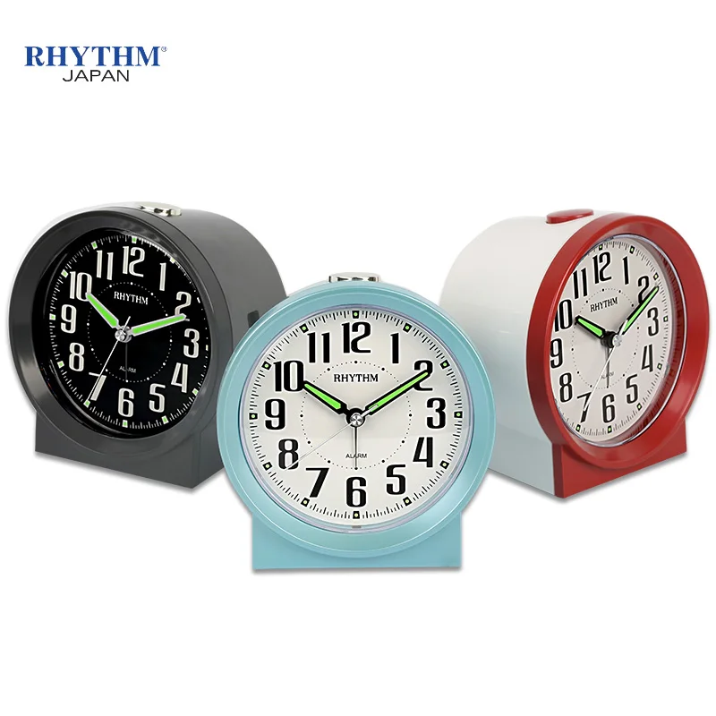 RHYTHM 4 дюйма ультра-тихий будильник светодиодный ночник светящийся детский со