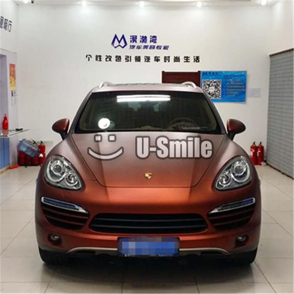 Премиум кофе коричневый матовый металлический виниловый рулон пленки пузыря