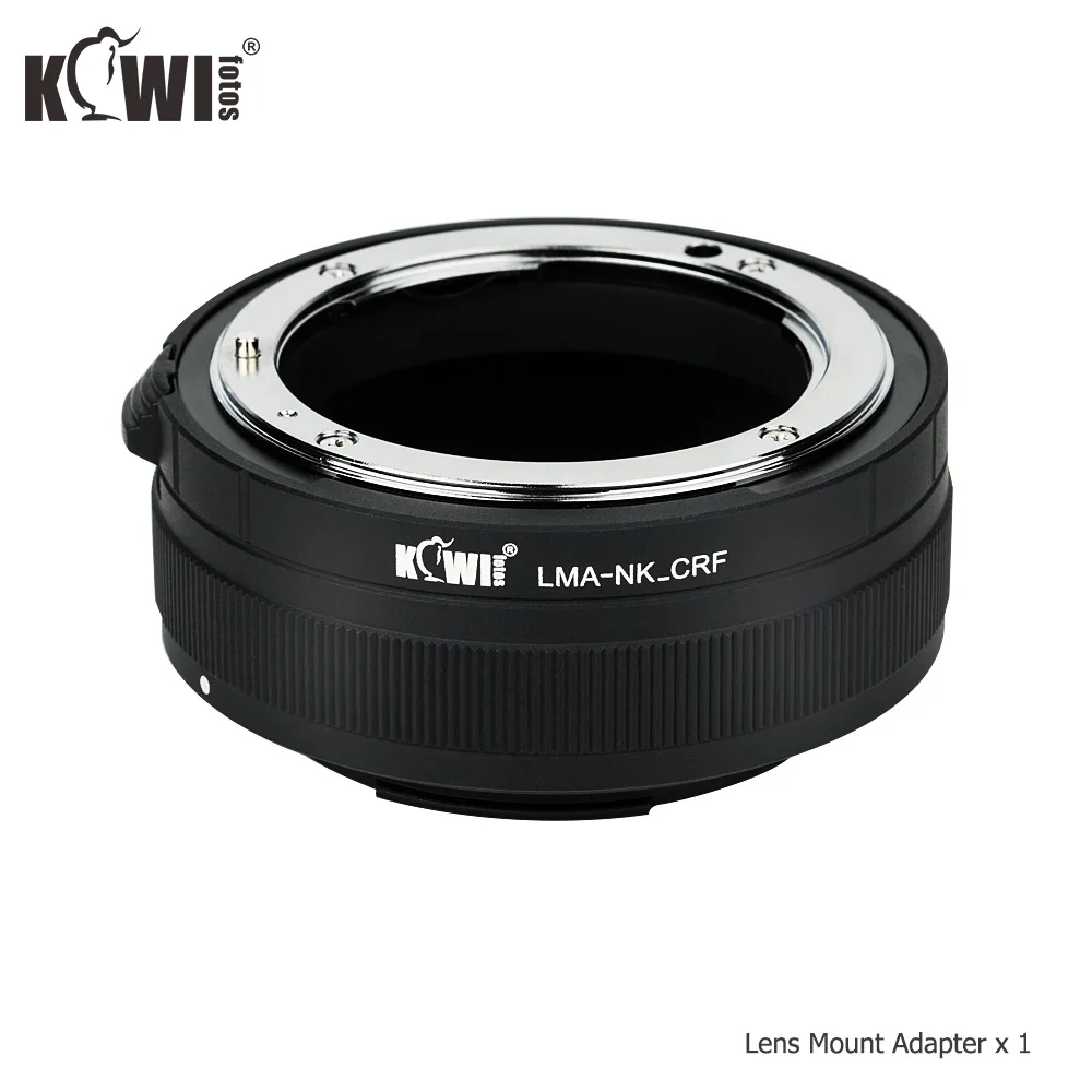 KIWIFOTOS LMA-NK_CRF Крепление объектива адаптер для Nikon F крепление для объективов Canon RF крепление корпуса из алюминиевого сплава+ латунь