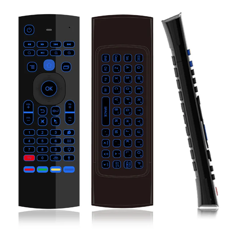 T3MC воздушная мышь с подсветкой Smart Voice дистанционное управление 2,4G RF Беспроводная клавиатура для X96 mini KM9 A95X H96 MAX Android tv Box