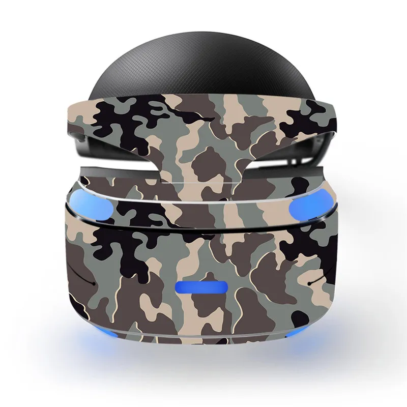 Камо Камуфляж Армия Зеленый Синий Дизайн Наклейка Стикера Кожи для Sony Playstation PS VR