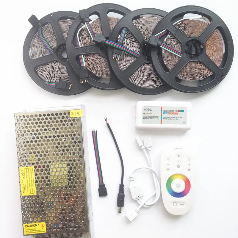 

Светодиодная RGB ленсветильник SMD 3528 ip20, 60 светодисветодиодный, 12 в пост. Тока + контроллер RF, 20/15/10 м