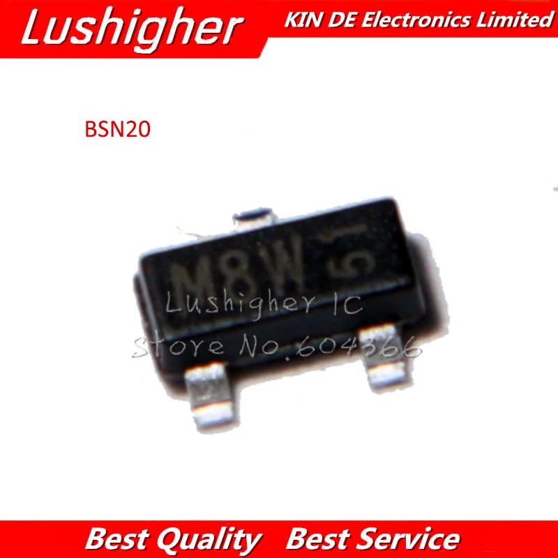 10PCS BSN20 M8W SOT23