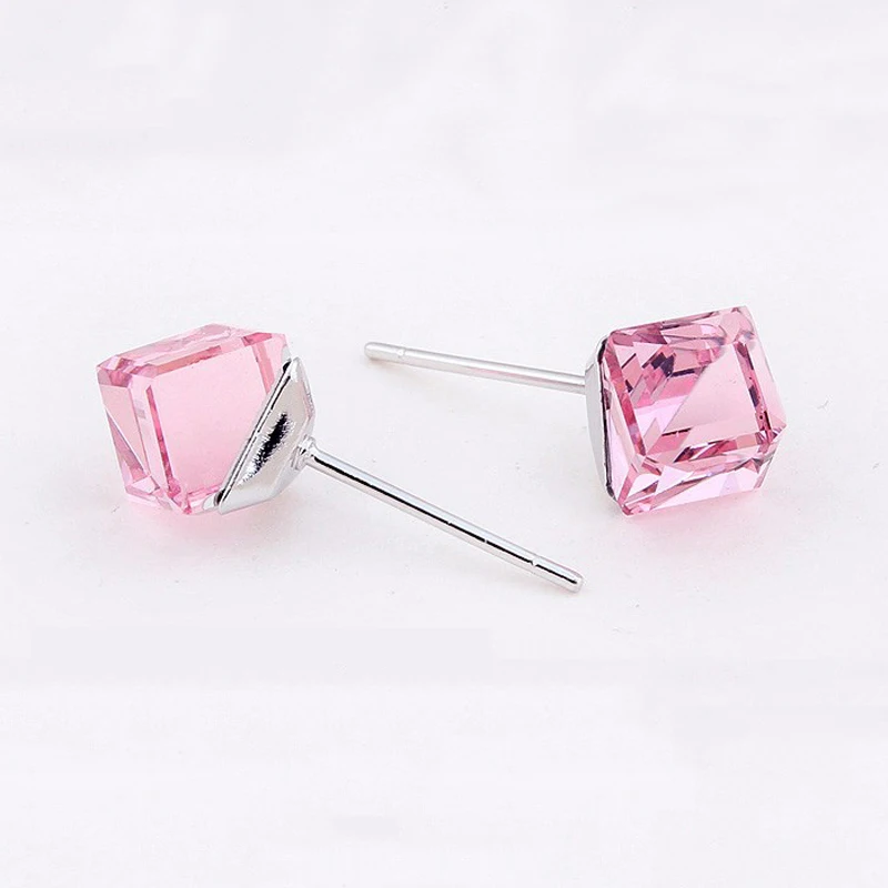 Женские серьги-гвоздики с кристаллами SWAROVSKI | Украшения и аксессуары