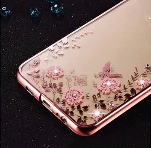 Rosegold Pink Роскошный чехол из ТПУ с цветочным узором чехол для samsung Galaxy J6 J8 J4 A6 A8 A3 A5 A7 J3 J5 J7 S6 S7 S8 S9 Plus Prime Силиконовая задняя крышка - Цвет: Rosegold Pink