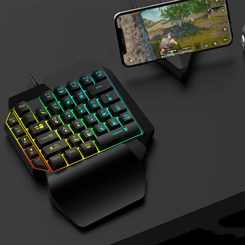 2019 популярная Механическая игровая клавиатура с одной рукой 39 кнопками и usb