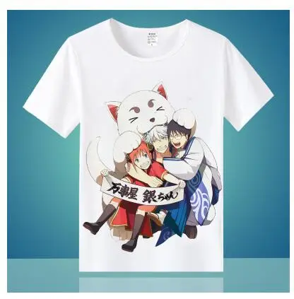 4 Высокое качество, унисекс, аниме, Cos GINTAMA Sakata Gintoki Kagura leader Sadaharu, Повседневная футболка, футболка - Цвет: 4