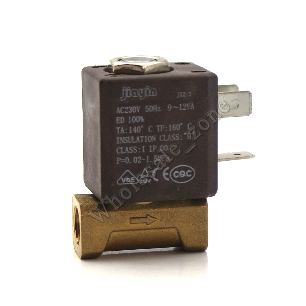 Новый Jiayin JYZ 3 AC 230V 2/2 способ G1/8 &quotВысокая Давление клапан электромагнитный