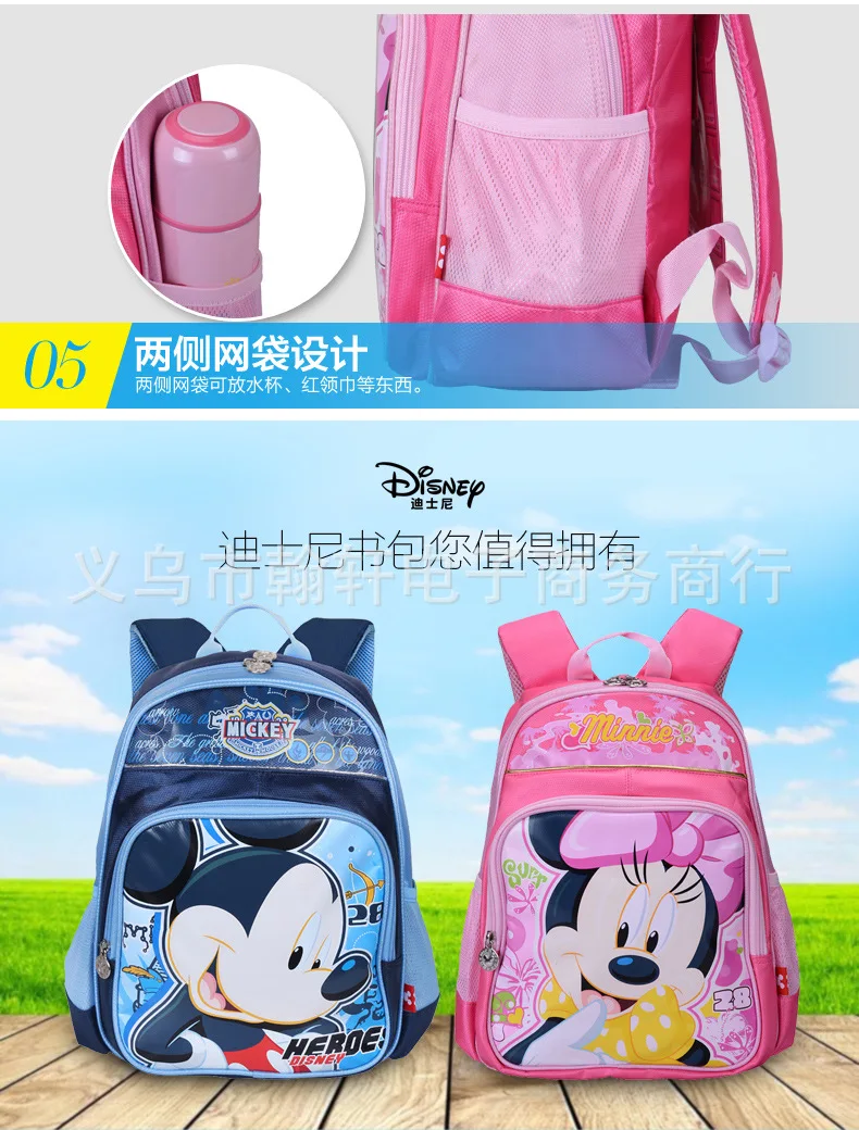 Детский плюшевый рюкзак disney с Микки и Минни Маус, сумка через плечо для девочек, милая детская школьная сумка с рисунком, дорожная сумка