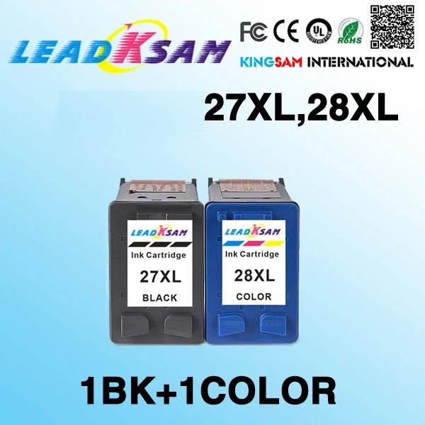 Leadksam чернильные картриджи совместимые с hp27 для 28 Officejet 4211 4212 4215 4219 4251 4252 4255 4256 4259 5600