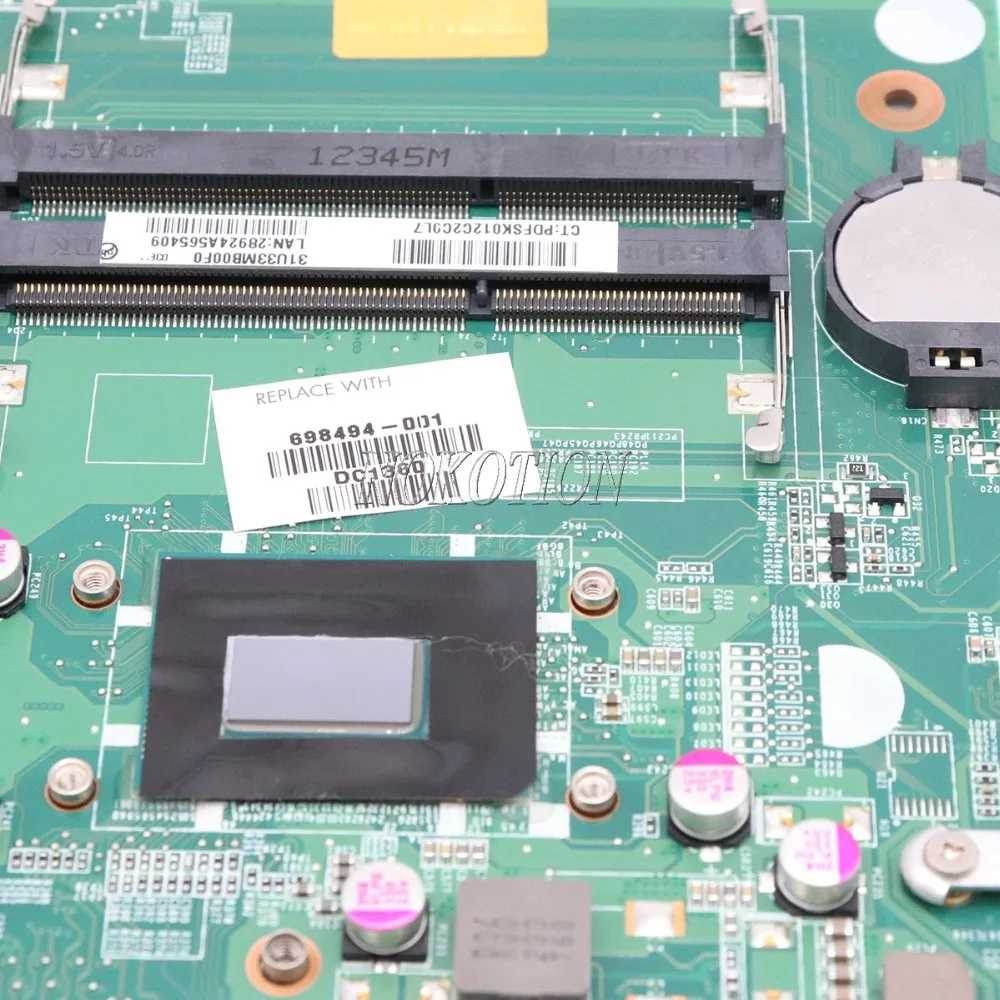 Материнская плата NOKOTION 698494-001 698494-501 для ноутбука HP 14 14-B I3-3217U CPU GT630M DA0U33MB6D0