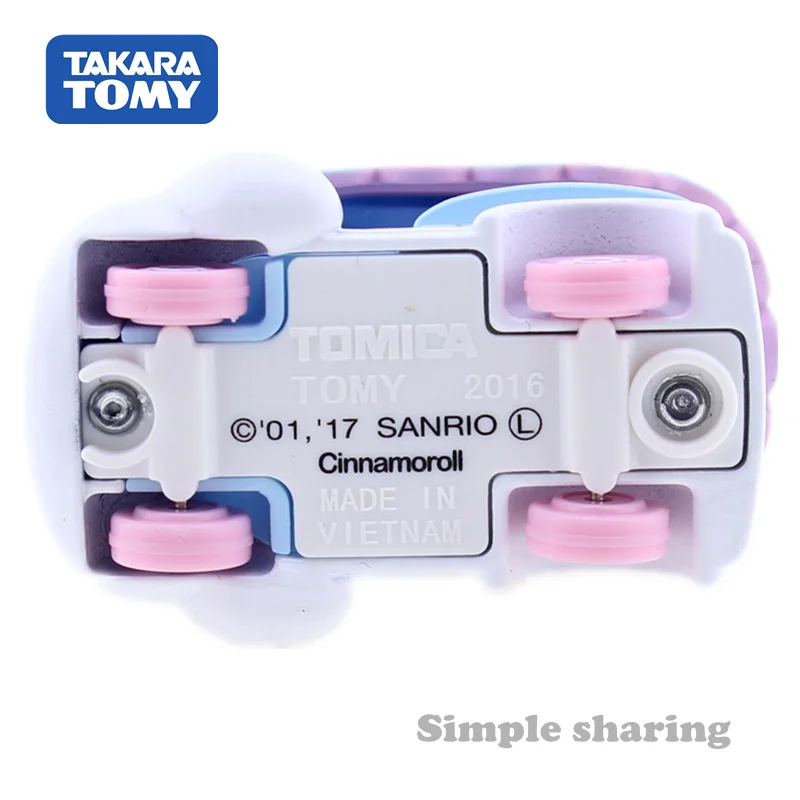Takara Tomy Dream TOMICA Sanrio No. 147 Cinnamoroll Собака с большим ухом двигатели автомобиля литая