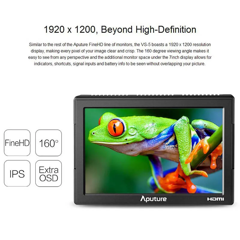 Aputure VS-5 7 &quotПрофессиональная многофункциональная камера видео полевой монитор