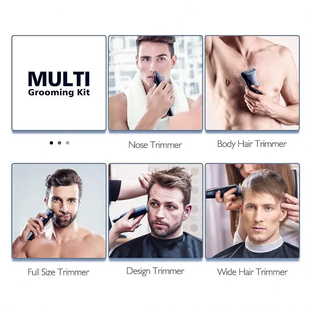 5in1 waterproof hair trimmer professional hair clipper beard trimer body electric shaver hair cutting machine haircut for men