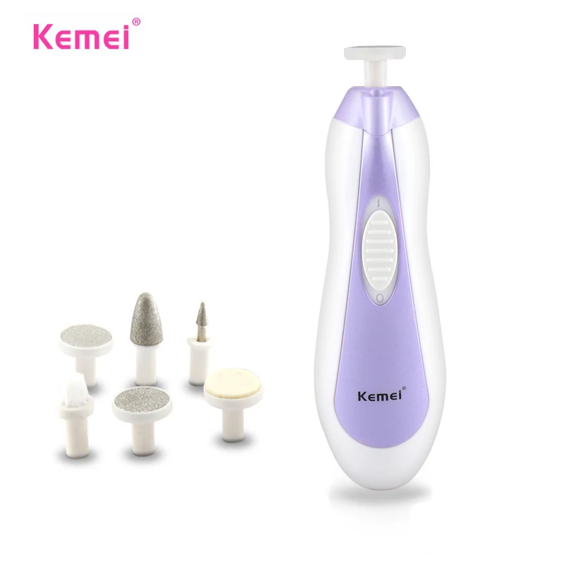 Kemei 6 в 1 комбинированный набор для обрезки ногтей электрическое сверло салона