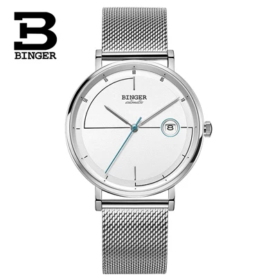 2 Швейцарские мужские часы Binger люксовый бренд с японской Seiko для бега мужские часы автоматические механические сапфировые reloj hombre - Цвет: 2
