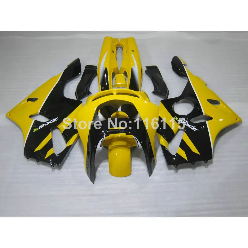 

Детали ABS для мотоцикла Kawasaki ZX6R, комплект обтекателей 1994-1997 Ninja 636 ZX 6R 94 95 96 97, комплект желто-черных обтекателей EF4